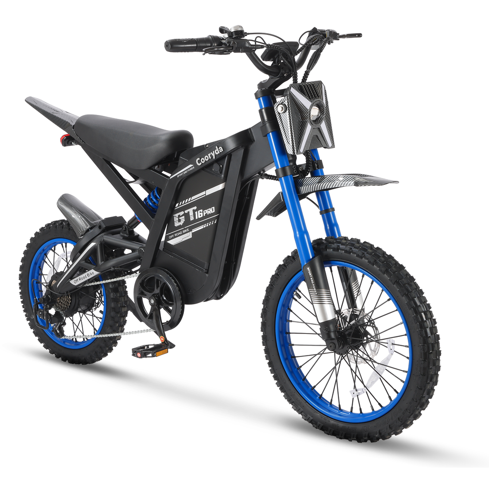 OUXI GT16 Pro - Blauw - driekwart vooraanzicht