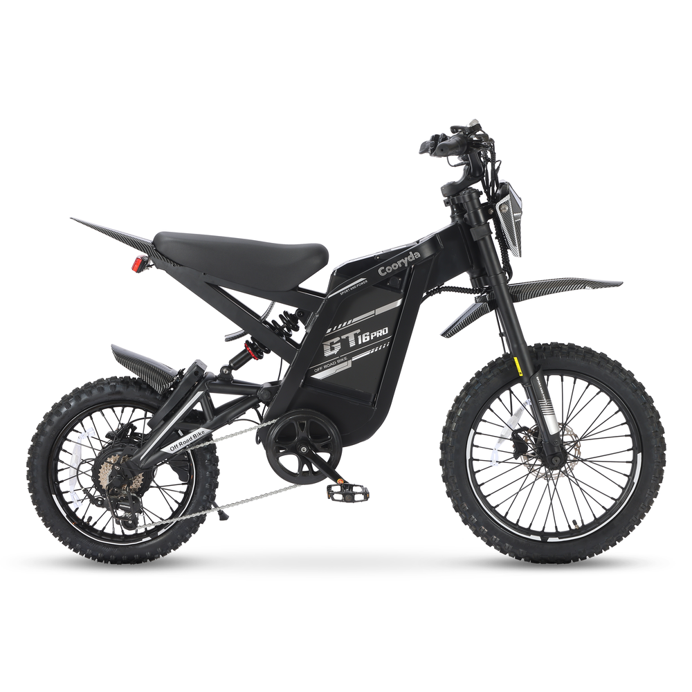 OUXI GT16 Pro - Zwart - zijaanzicht