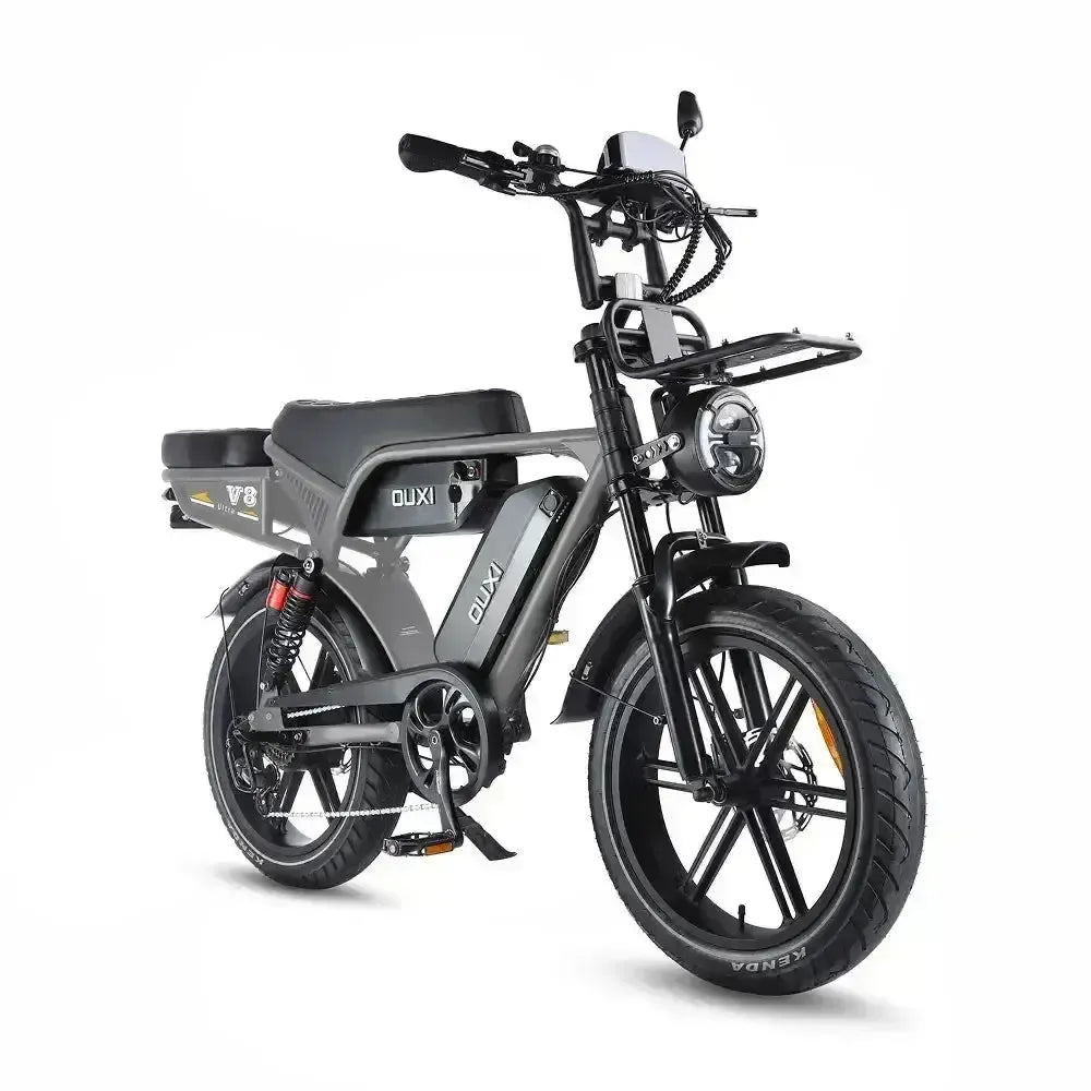 Ouxi V8 Ultra Max - Mörkgrå - Brunt Sadel