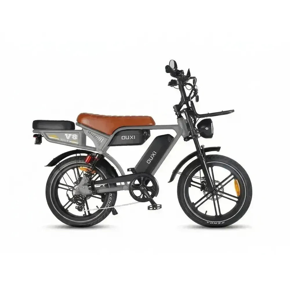 Ouxi V8 Ultra Max - Mörkgrå - Brunt Sadel